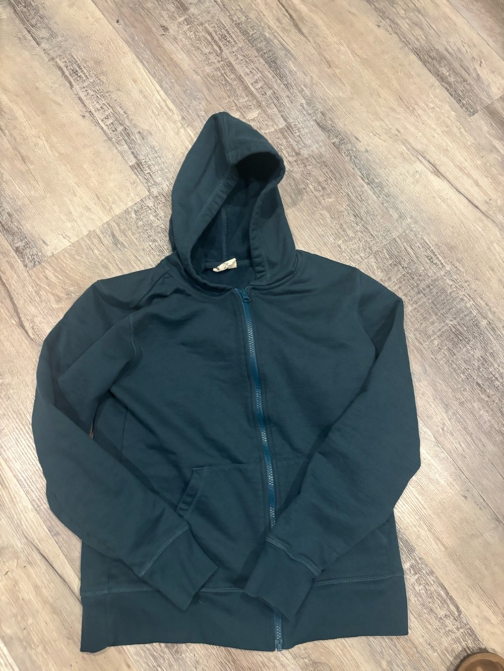 Pact teal Zip Hoodie with Hood